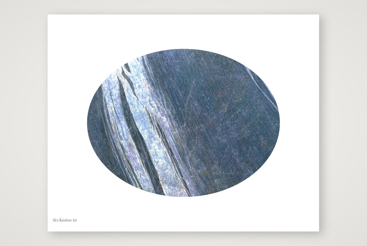 Blue Abstract 2 — 35×28cm, 14×11" Print only