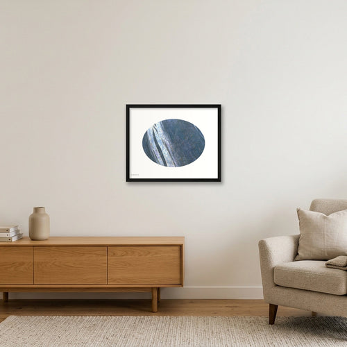 Blue Abstract 2 — 50×40cm, 20×16" Black Frame